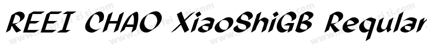 REEI CHAO XiaoShiGB Reqular字体转换